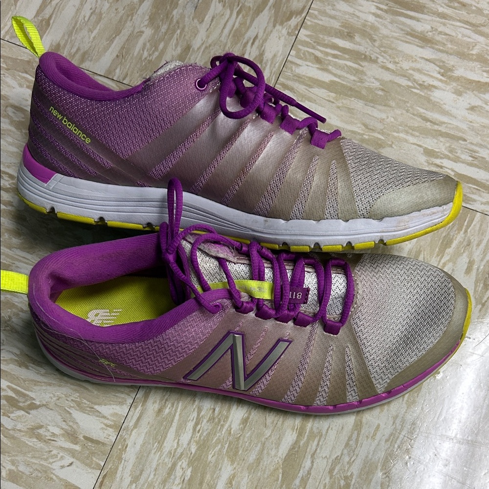 New Balance Women's Purple and Silver Athletic Shoes